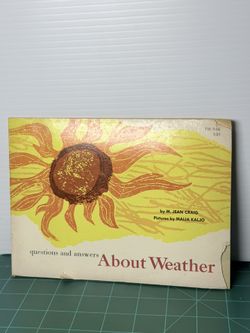 1969 Vintage “Questions and Answers About Weather” by M. Jean Craig (Paperback)