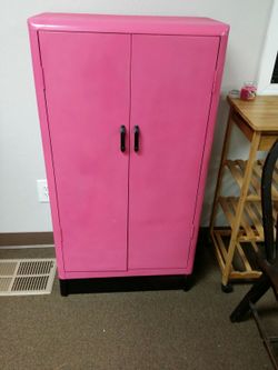 Vintage pink cabinet