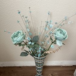 Mosaic Glass Talk Vase 