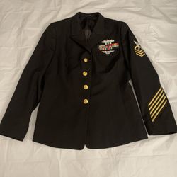 US Military dress jacket 16MT DSCP By De Rossi & Son US Navy Officer Air Warfare