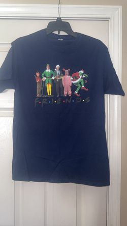 Christmas Movies Friends Graphic T-Shirt