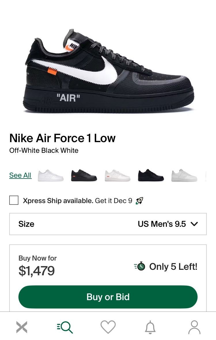 OFF-WHITE x Nike Air Force 1 Low Black ❌👟