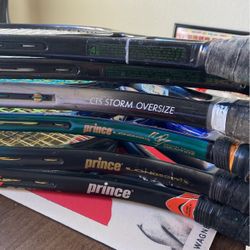 6 Prince Tennis Rackets