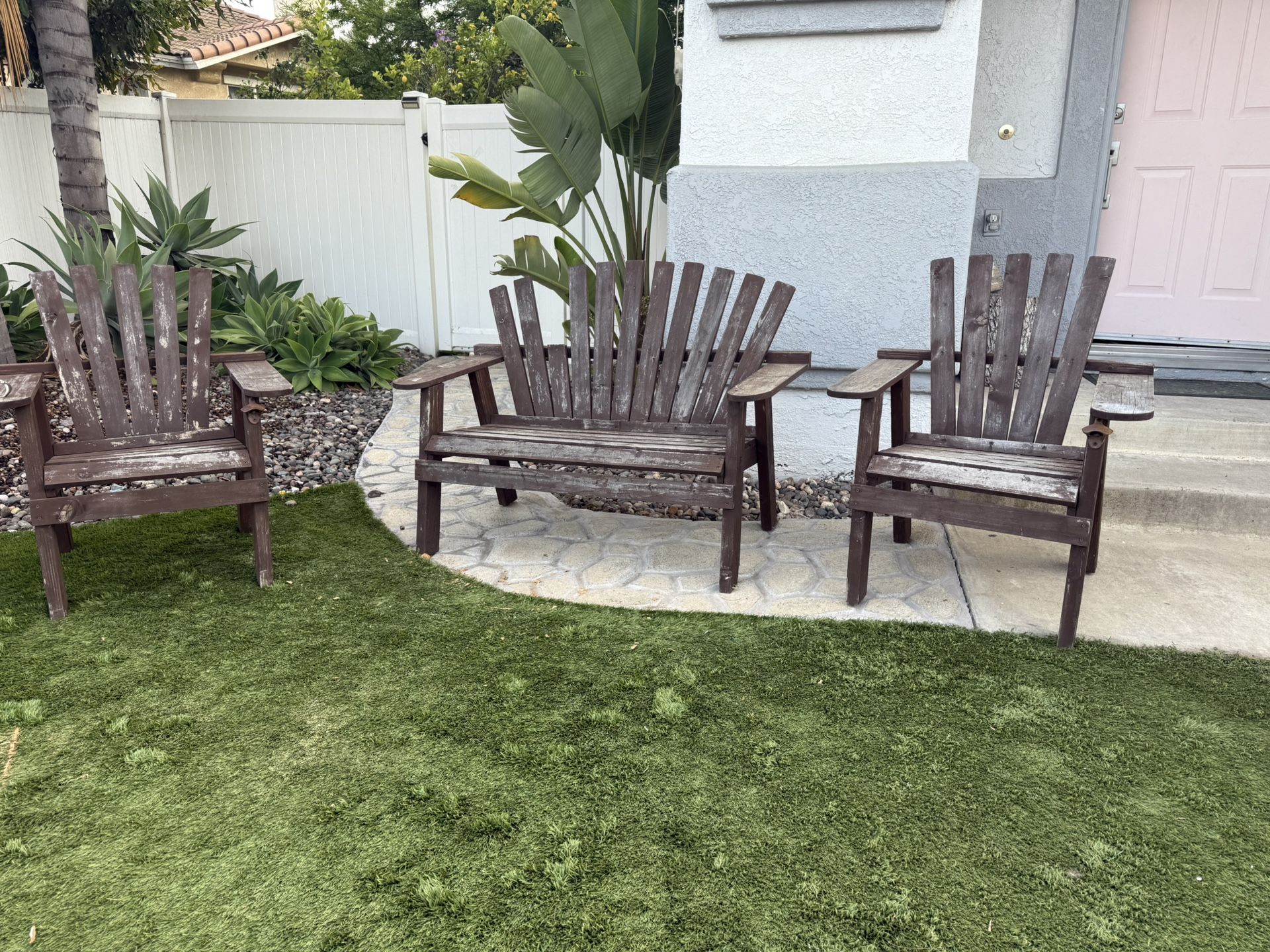 Wood Patio Area