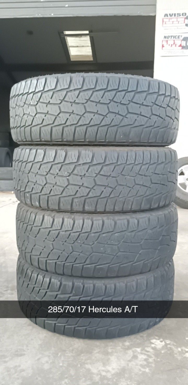 285/70/17 Hercules A/T 200$