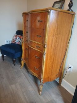 Desk and dresser
