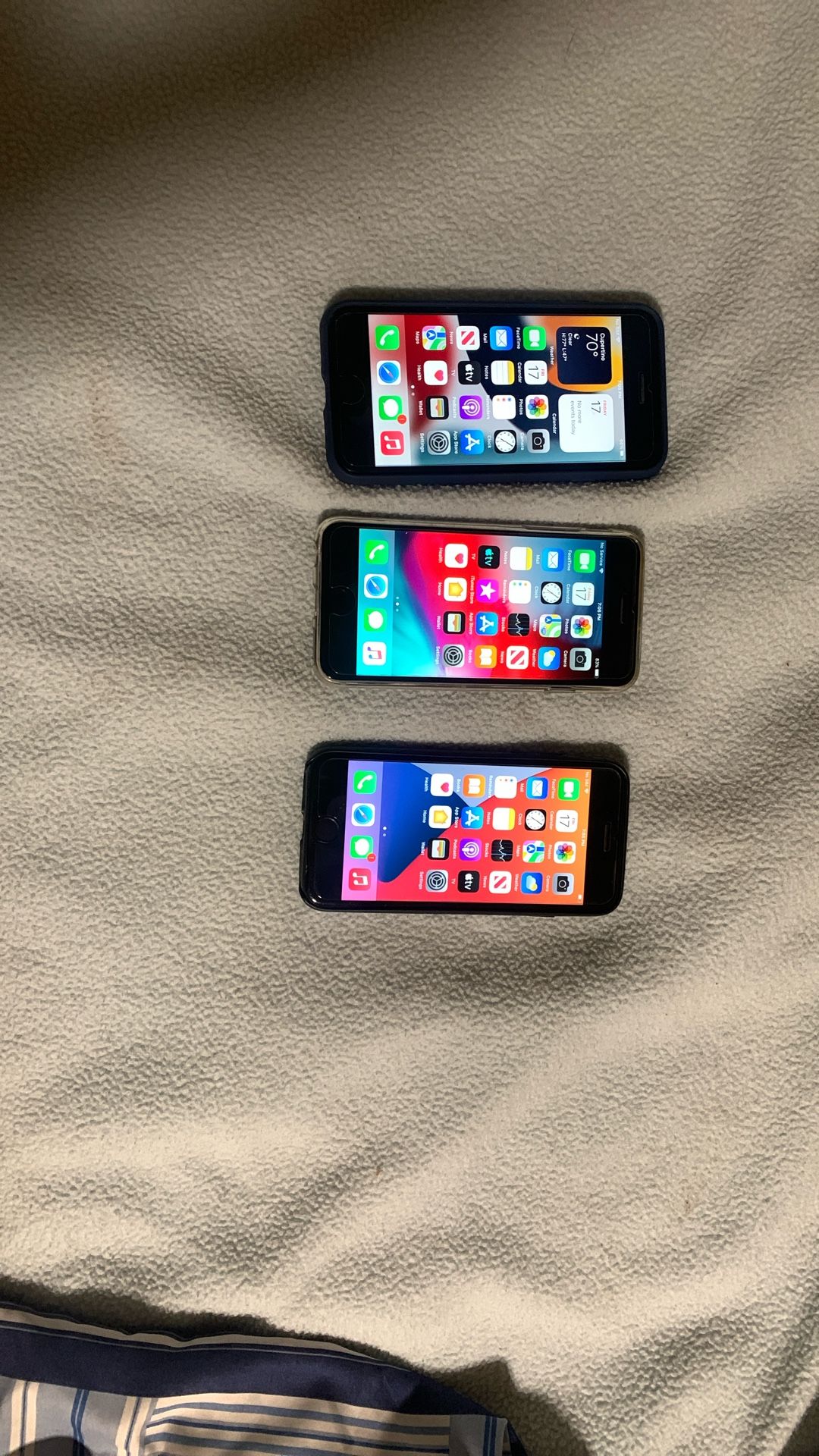 Three iPhones