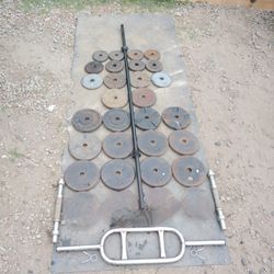 Weights 190lbs + Bars 