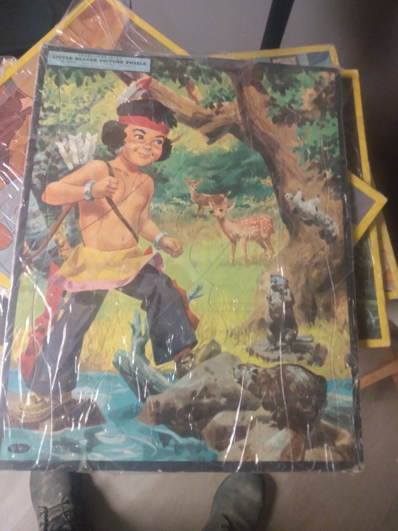 Vintage Little Beaver Picture Puzzle