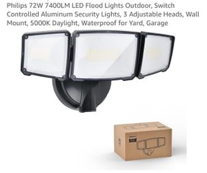 Philips 72W 7400LM LED Flood Lights Outdoor,