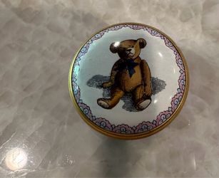 Halcyon Days Enamel “The Original Teddy Bear 1903” Smithsonian Institute