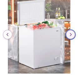 Brand new 5 Cubic Feet Chest Freezer with Adjustable Temperature Controls for $140