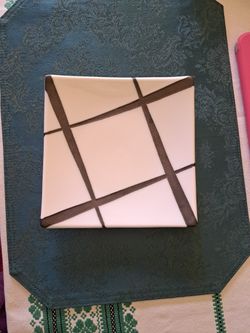 4 Pcs Square Sushi Plates Crate & Barrel 