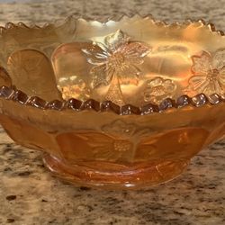 Fenton marigold carnival glass, 5 inch