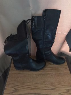 New long leather boots $40.00 now