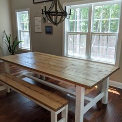 Handcrafted Farmhouse Dining Tables.