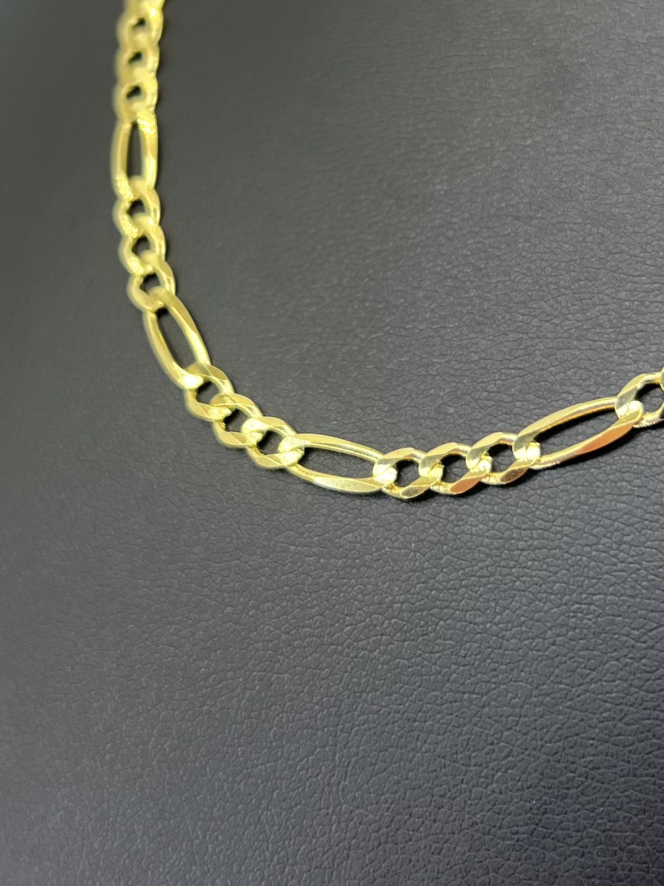 14kt Gold Solid Figaro Necklace 3.7mm 10.00grams 20” 158298 1
