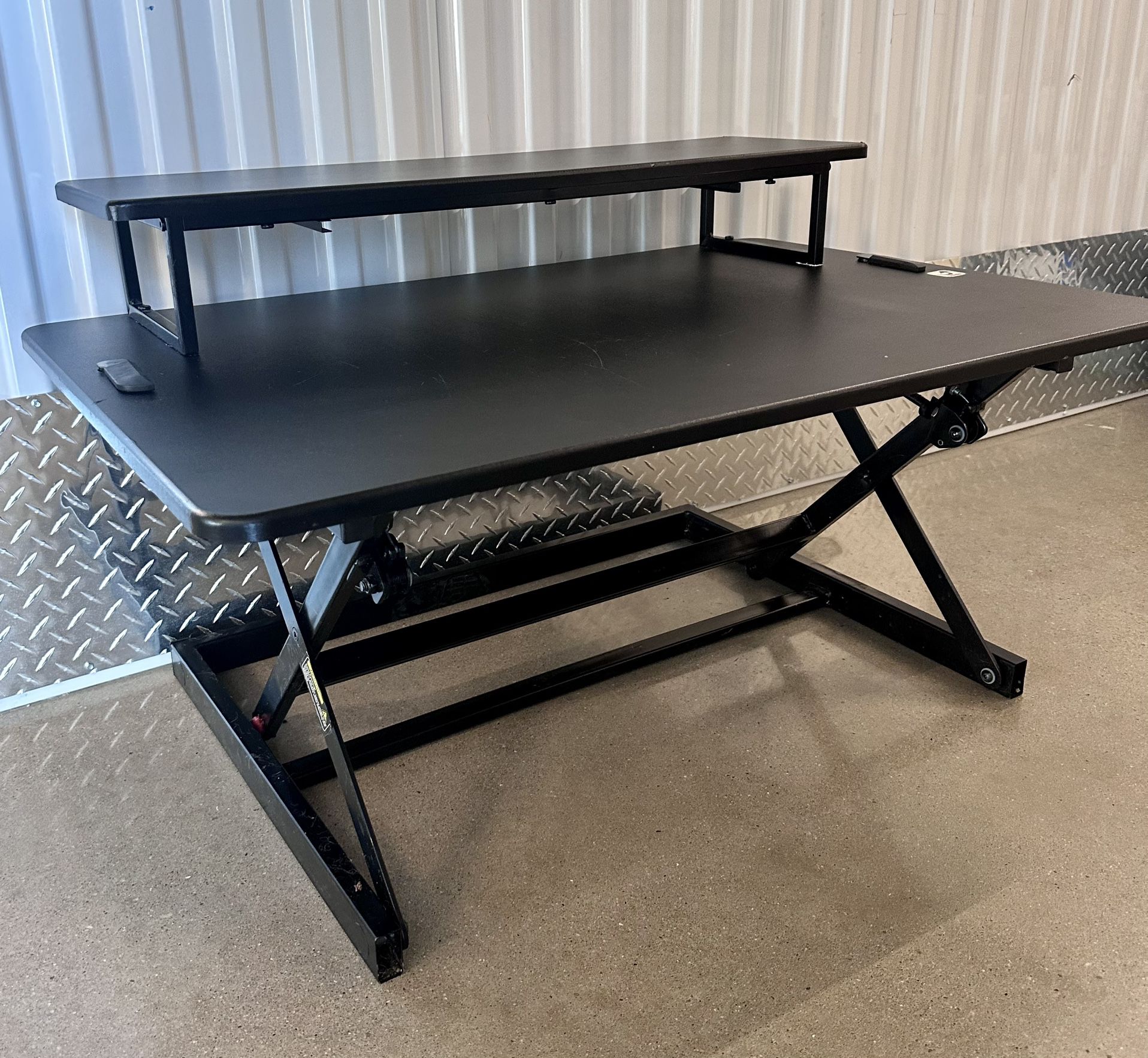SHW 36-Inch Adjustable Standing Desk -Black 