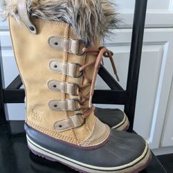 Women's Sorel Leather Suede Boots Joan Of Arc Size 7 