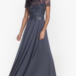 Xscape Wedding Dress Dark Grey