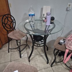 Glass Table And Chairs