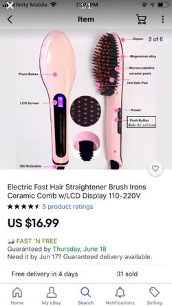 Electric Hair Brush Available