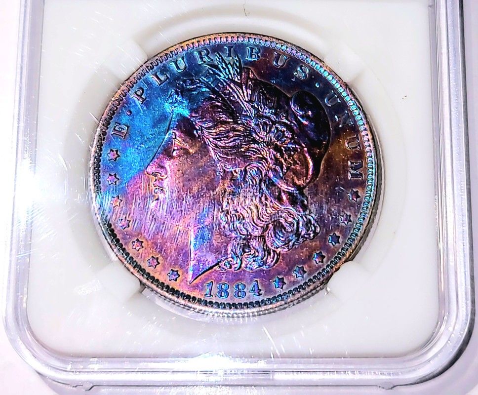 1884-O Morgan Silver Dollar MS65