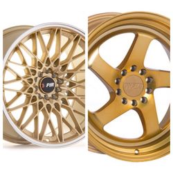 F1R 18" Wheels fit 5x114 5x112 5x100 ( only 50 down payment/ no CREDIT CHECK)