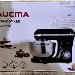 Aucma Stand Mixer,6.5-QT 660W 6-Speed Tilt-Head Food Mixer, Kitchen Electric Mix