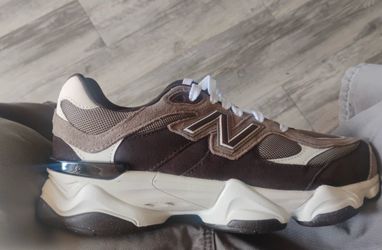 New Balance 9060 Brown Suede Sneaker