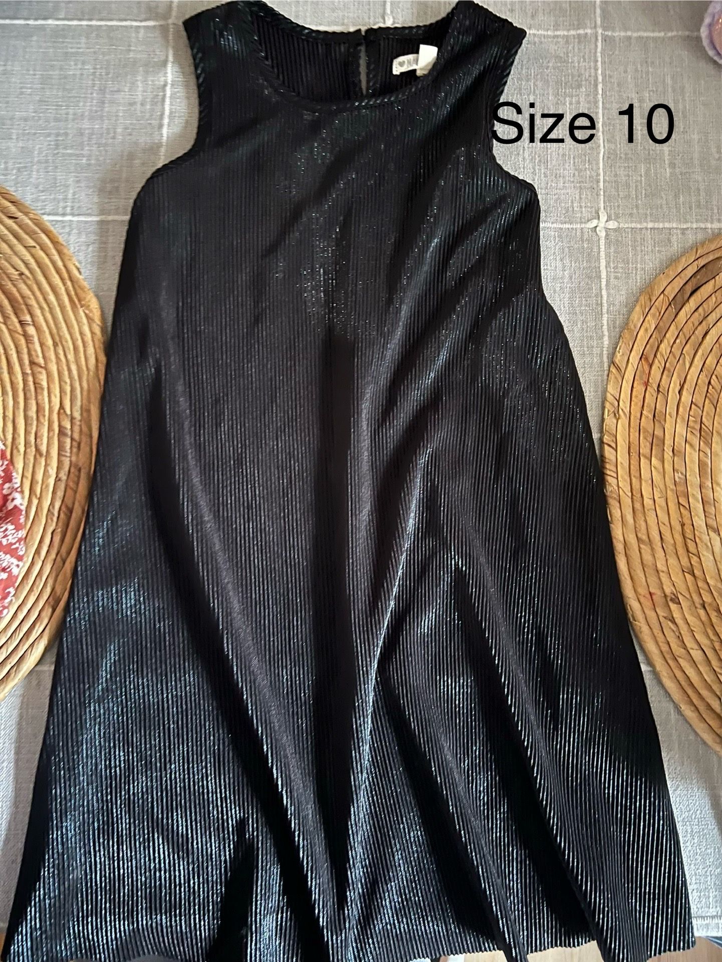 Girls black dress- size 10