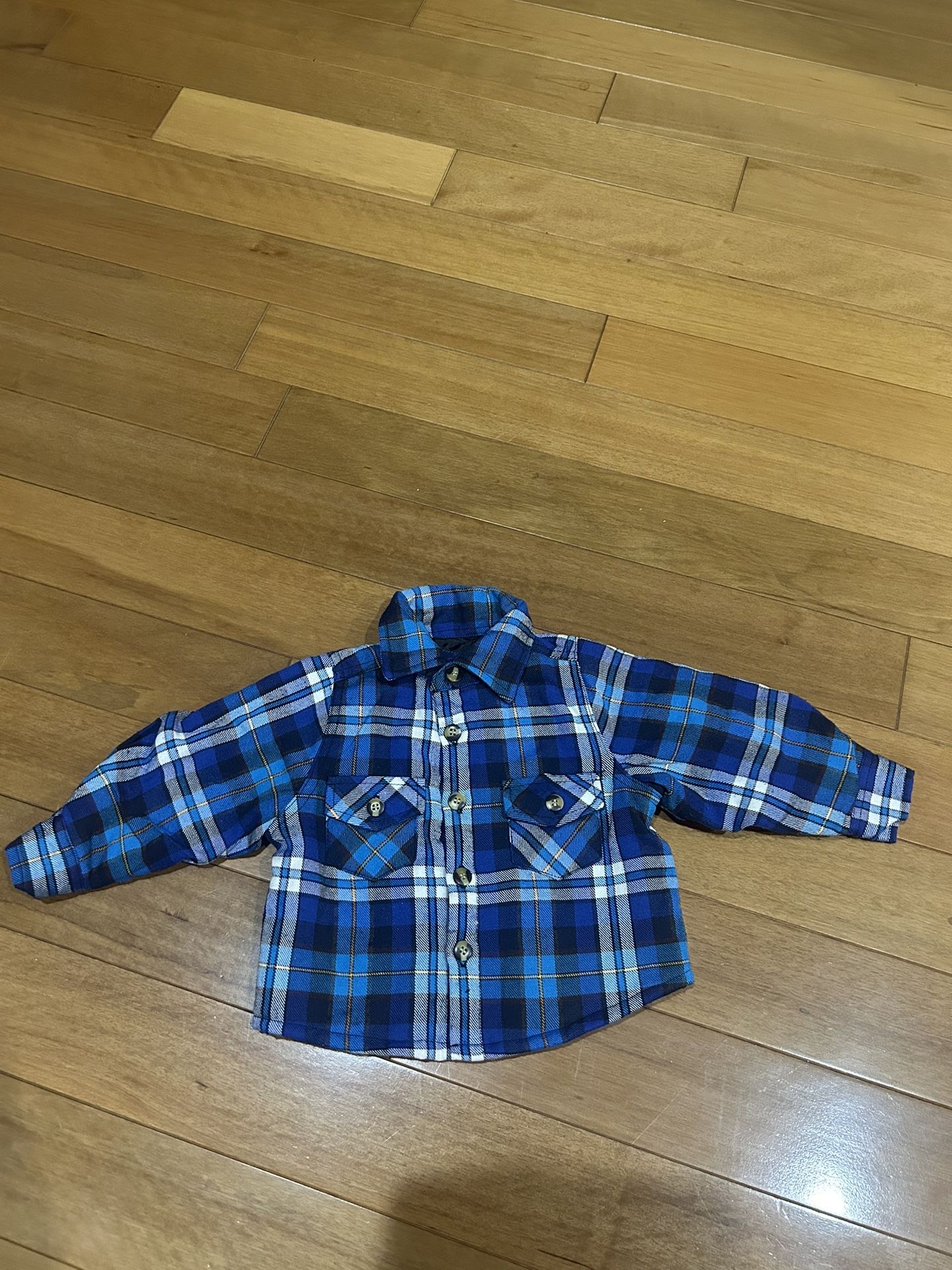 Lil Hickory Quilt Lined Flannel Shirt - Size 6 Months