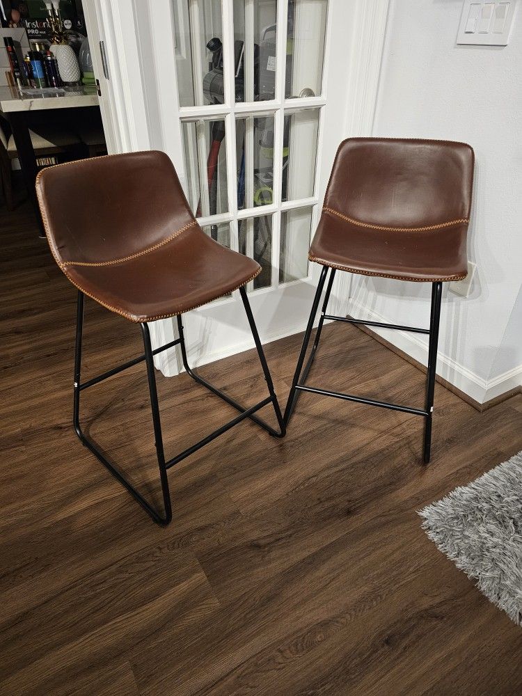 Set Of Two Bar Stools 