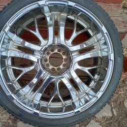 22 INCH Rims And Tires For Sales Or Possible Trades For Big Offr Tires