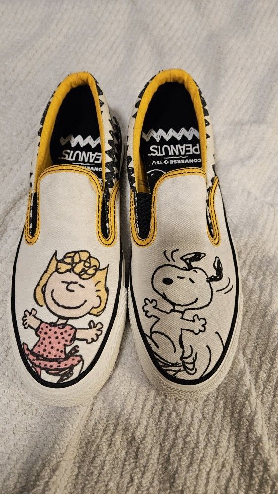 Snoopy Slip On Converse Shoes