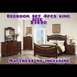 Bedroom Set 4pcs 1450 And More Prices