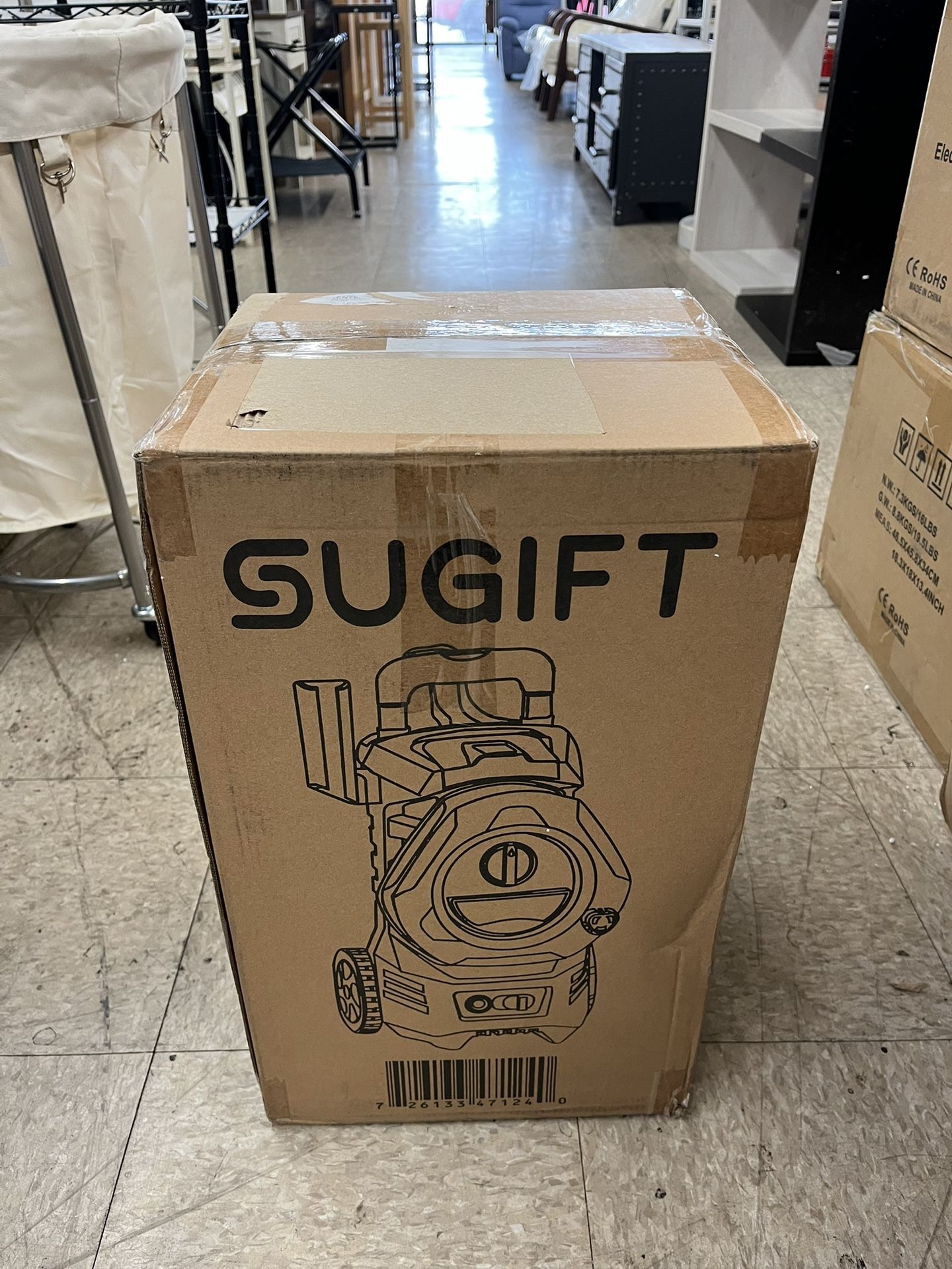 SUGIFT 3800PSI Electric Pressure Washer 1800W 2.6GPM Max - Green