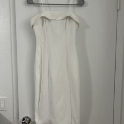 White Strapless Dress Size Small