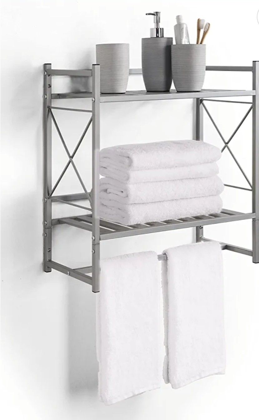 Threshold Wall Shelf Satin Nickel Finish