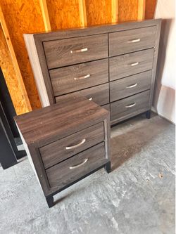 2 piece dresser and night stand