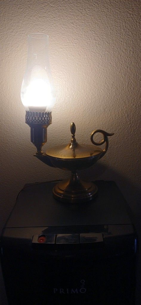 Antique Brass Genie Lamp