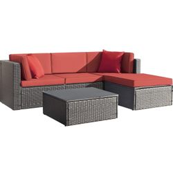 5 Pieces Balcony Patio Set