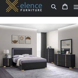 4pcs Queen Bedroom Set NEW IN A BOX 