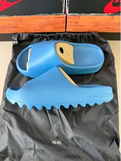 DS Yeezy Slide YZY YS-01 Blue Size 9
