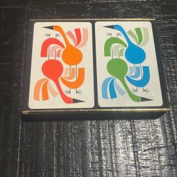 Vintage MCM Theme Pristine Playing Cards. 