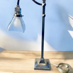 Antique Pewter Table Lamp
