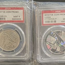 Pokémon Lugia PSA Graded Coin Set