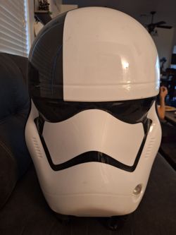 Stormtroopers helmet suitcase.