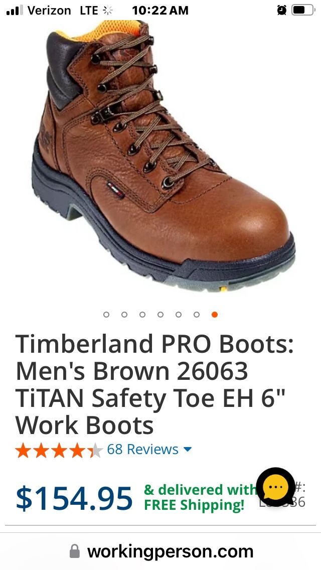 Timberland Size 13 Steel Toe Work Boots