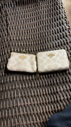Coach Signature Canvas Mini Wallet Set